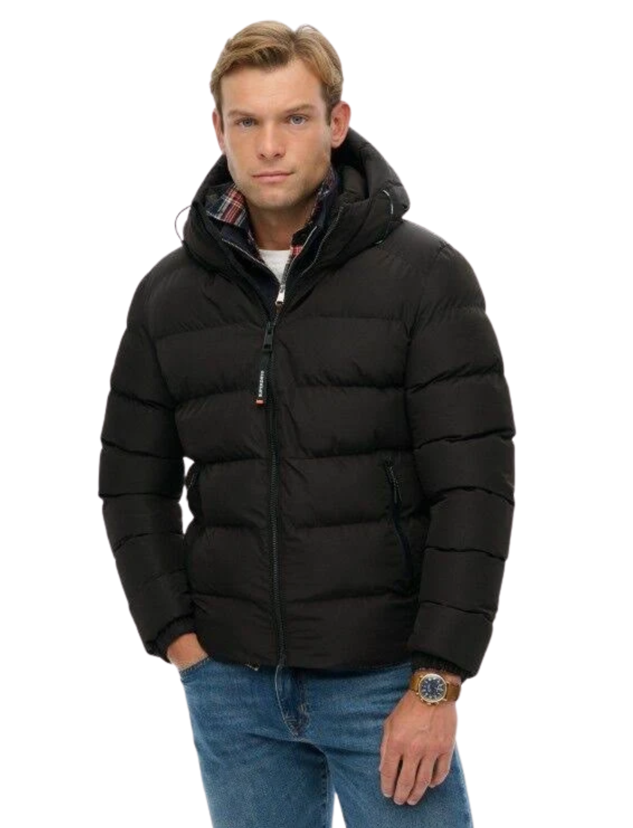 HOODED SPORTS PUFFER JACKET